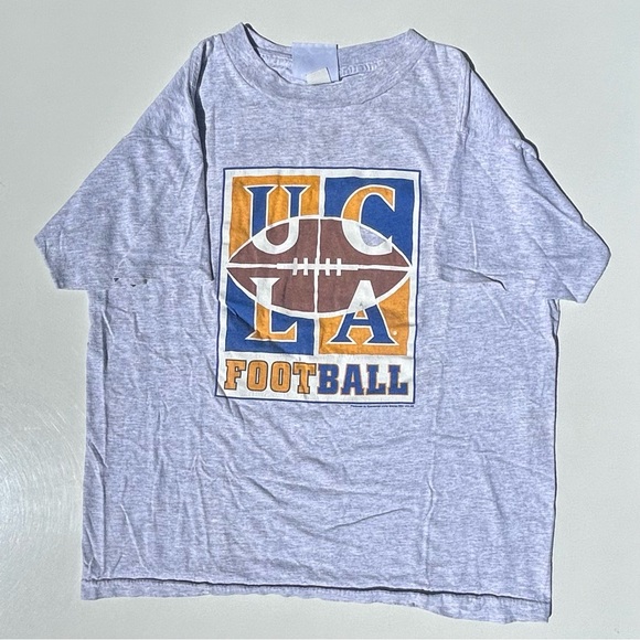 Vintage 90’s UCLA Bruins Football Graphic T Shirt Men’s Large NCAA Made In USA - Picture 1 of 7